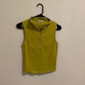 Zipper crop top